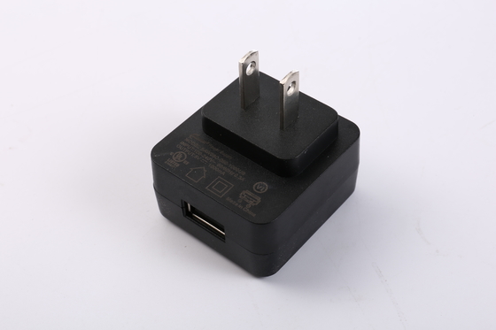 Adaptador preto 5V 1.2A 5V 0.5A IEC60335 IEC60065 do poder do paládio USB da cor 6W 5V 1A